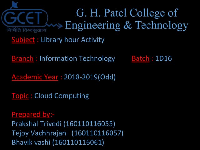 Cloud computing