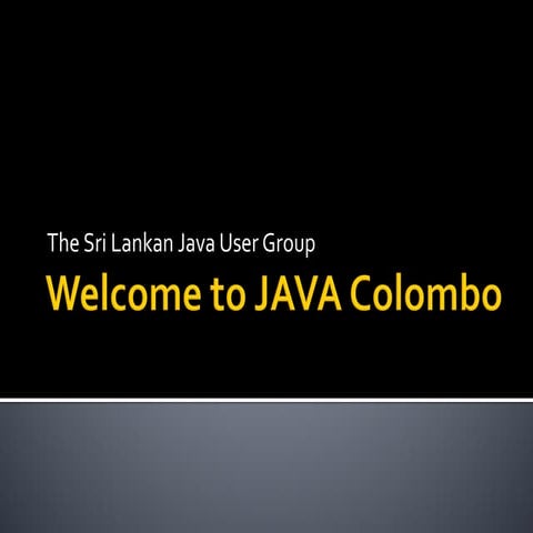 Welcome to JAVA Colombo