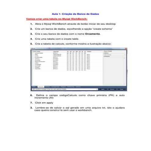 Java com banco my sql