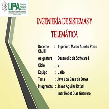 Java con base de datos