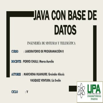 Java con base de datos