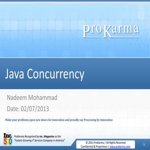 Java concurrecny