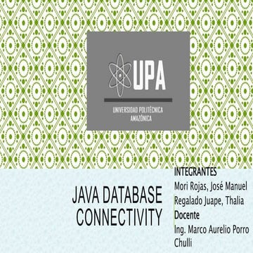 Java DataBase Connectivity