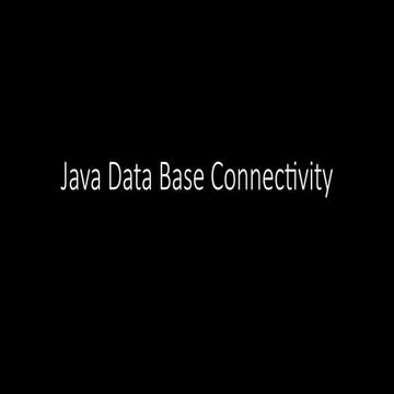 Comprehensive Overview of Java Database Connectivity (JDBC ...