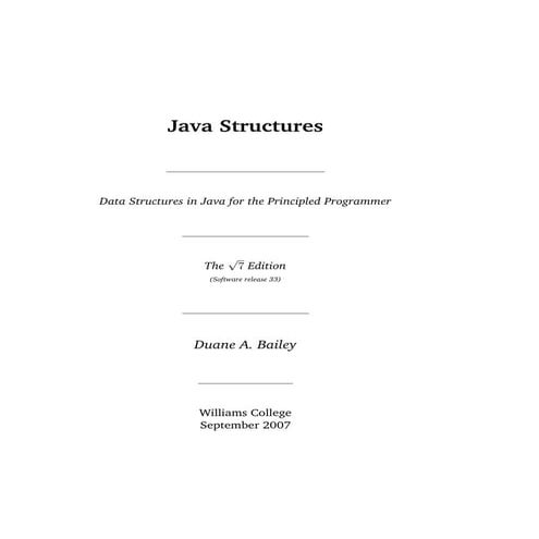 Java data structures for principled programmer | PDF