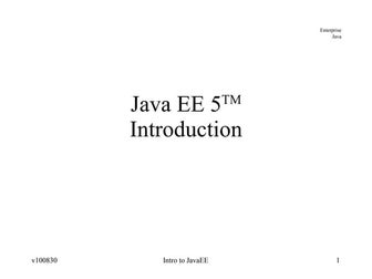 Javaee intro
