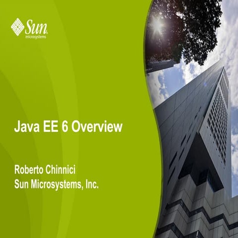 Java EE6 Overview | PPT