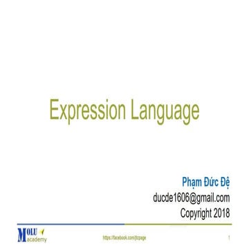 Java EE Basic Chapter6: Expression Language | PPT