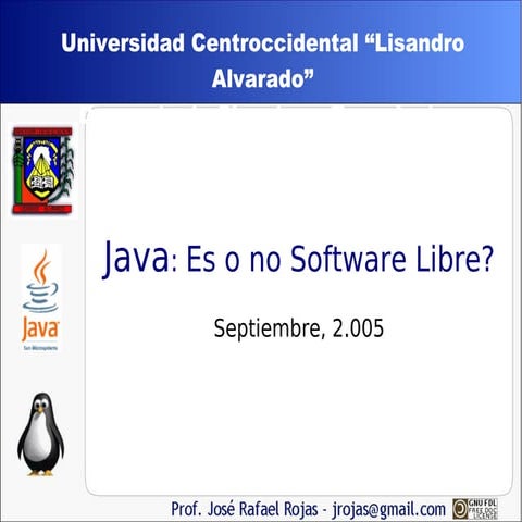Java Es O No Software Libre