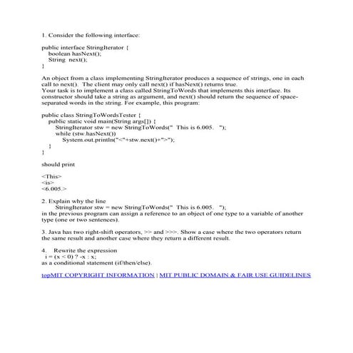 Java execise | PDF