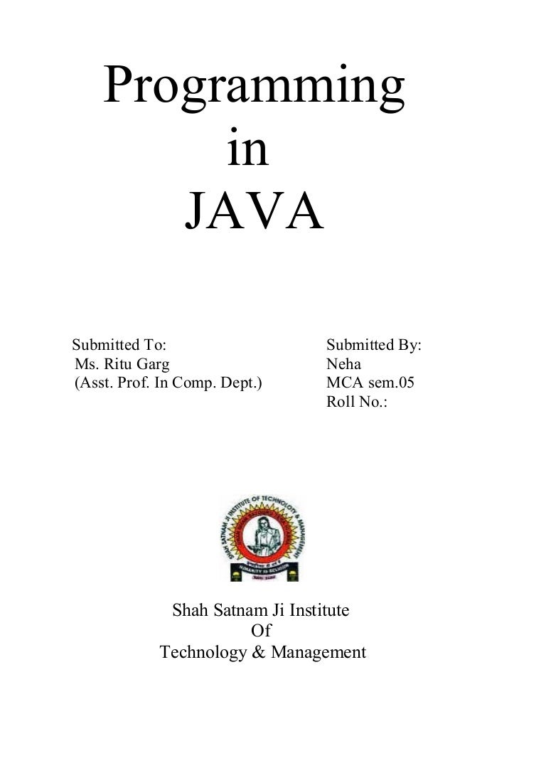 Java file
