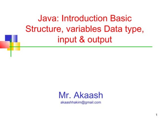 Presentation on Core java | PPT