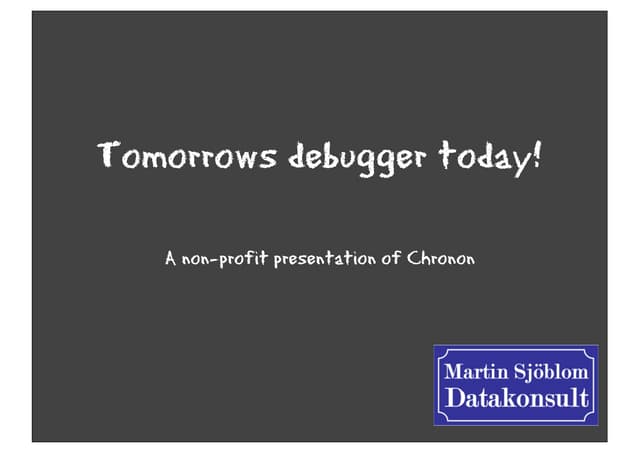 Java forum Gothenburg Chronon - 2012-02-07 - Martin Sjöblom.key