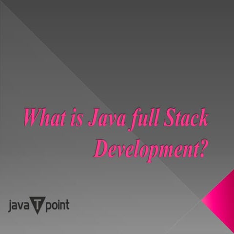 Java full stack certification course | PPTX | Web Development | Internet