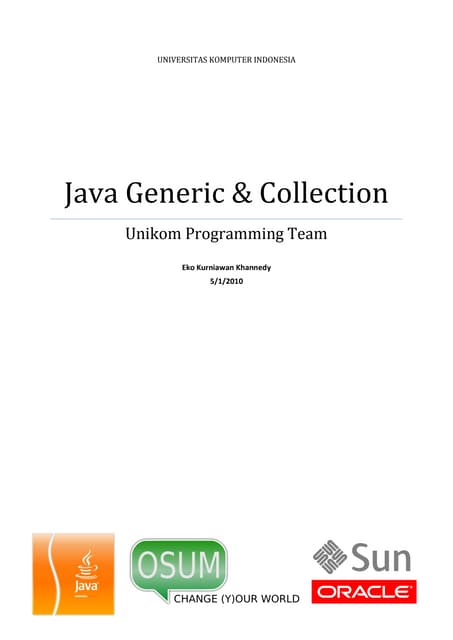Java generic dan collection | PDF