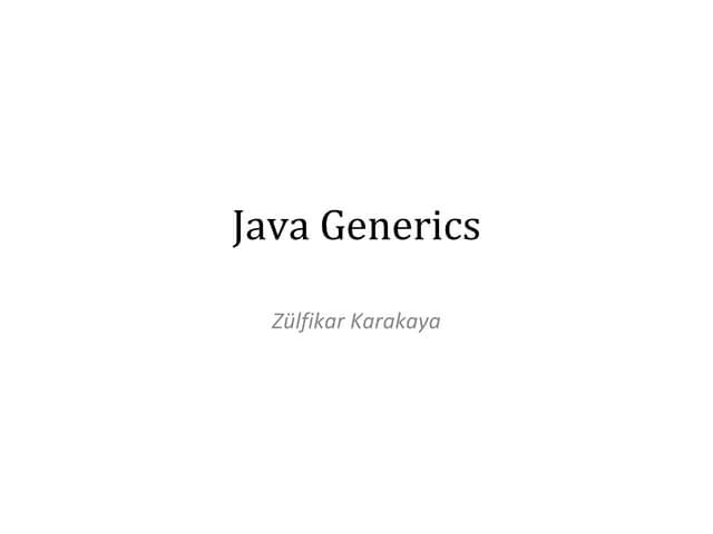Java Generics
