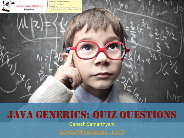 Java Generics - Quiz Questions