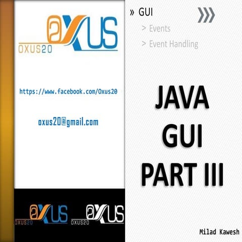JAVA GUI PART III | PPT