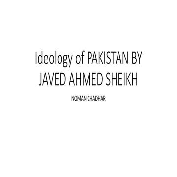 Javaid Sheikh Pakistan Studies Semester 2 Article