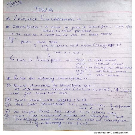 Java Basics for Interview | PDF