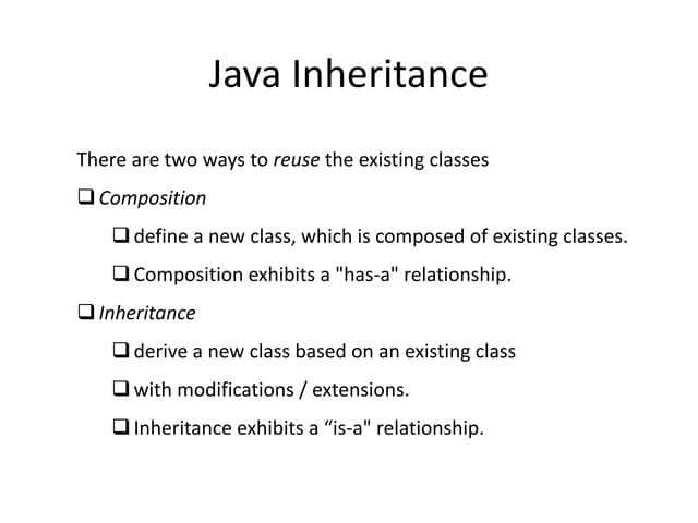 Java inheritance
