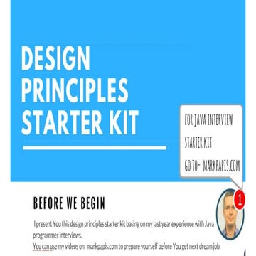 9 crucial Java Design Principles you cannot miss | PPT