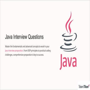 Java interview preparation by Talent Titan