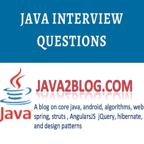 Top 25 Java Interview Questions And Answers In 2022