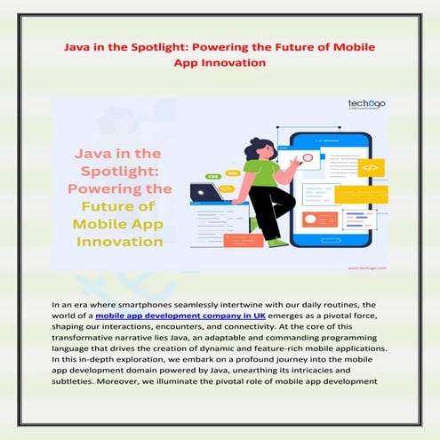 Java in the Spotlight Powering the Future of Mobile App Innovation