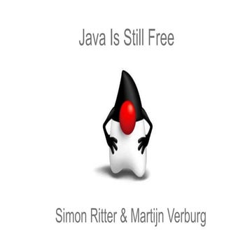 Java Is Still Free | PPT