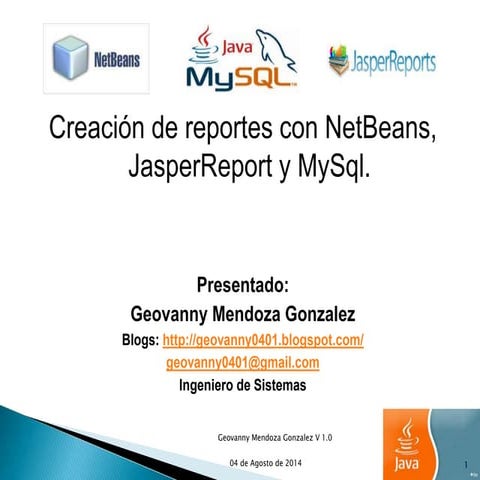 Reporte Java con JasperReport