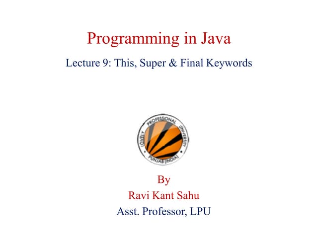 Java keywords