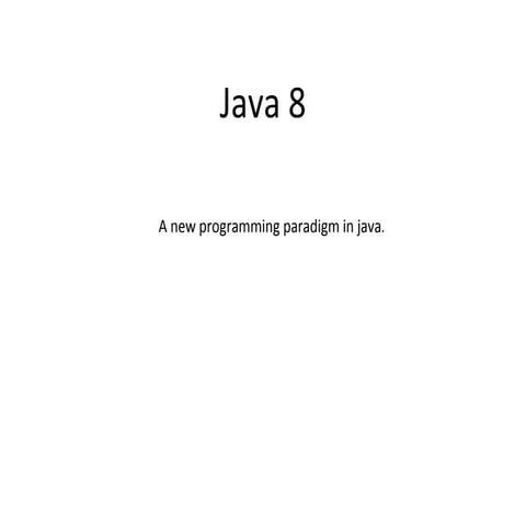 Java 8 | PPTX