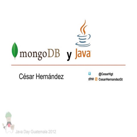 Introducción MongoDB con Java