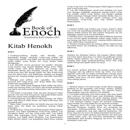 Kitab Henokh: Revelations, Divine Judgments, and Angelic Interactions | PDF