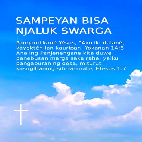 Javanese Gospel Tract - You Can Be Sure of Heaven | PDF