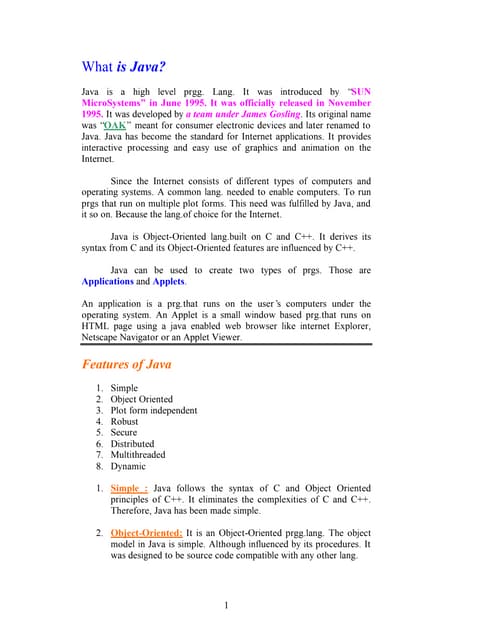 Java architecture | PPTX