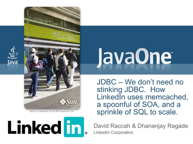 How LinkedIn uses memcached, a spoonful of SOA, and a sprinkle of SQL to scale