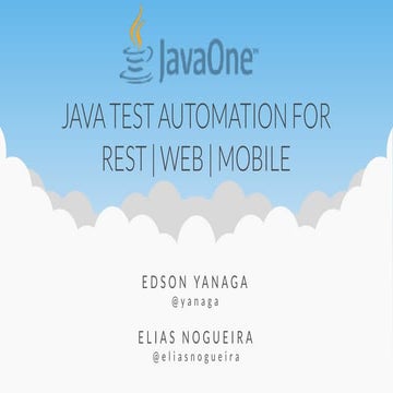 Java Test Automation for REST, Web and Mobile | PDF