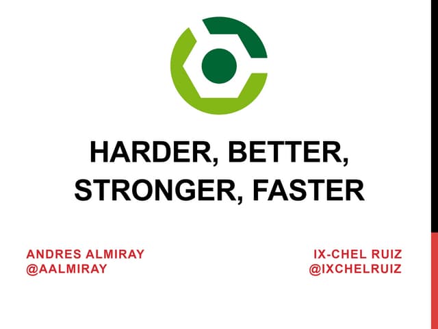 Javaone - Gradle: Harder, Better, Stronger, Faster 