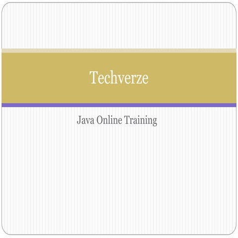 Java online training | PPT