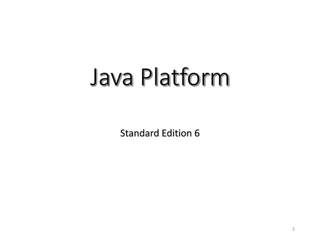 Java platform | PPT