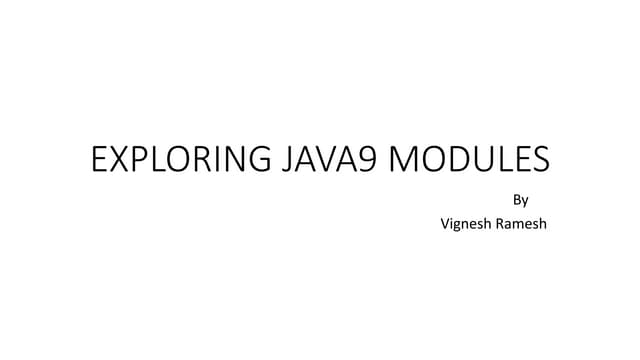 Java Platform Module System