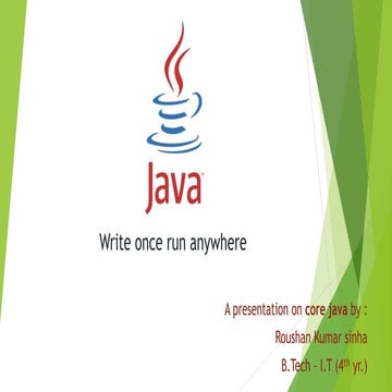core java | PPT