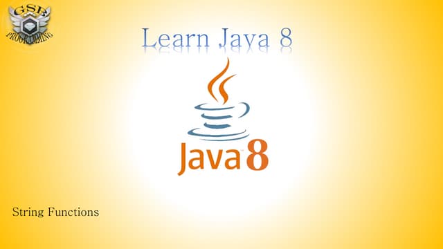 Learn Java Part 6 | PPT