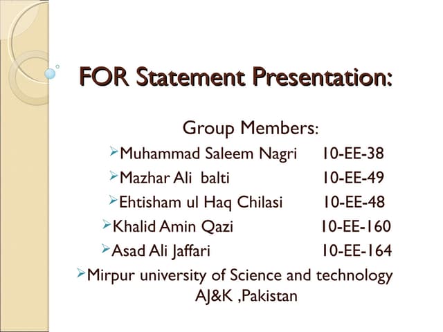 Java presentation