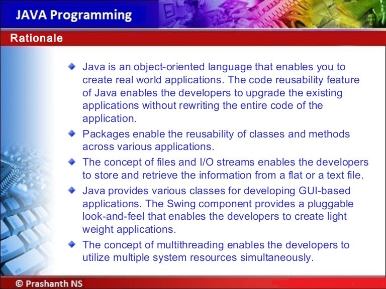 Java Programming from Sun Microsystems Unit 01