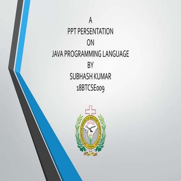 Java programming language | PPT