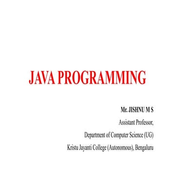 Java Programming_UNIT 1_Prof. Jishnu M S.pdf