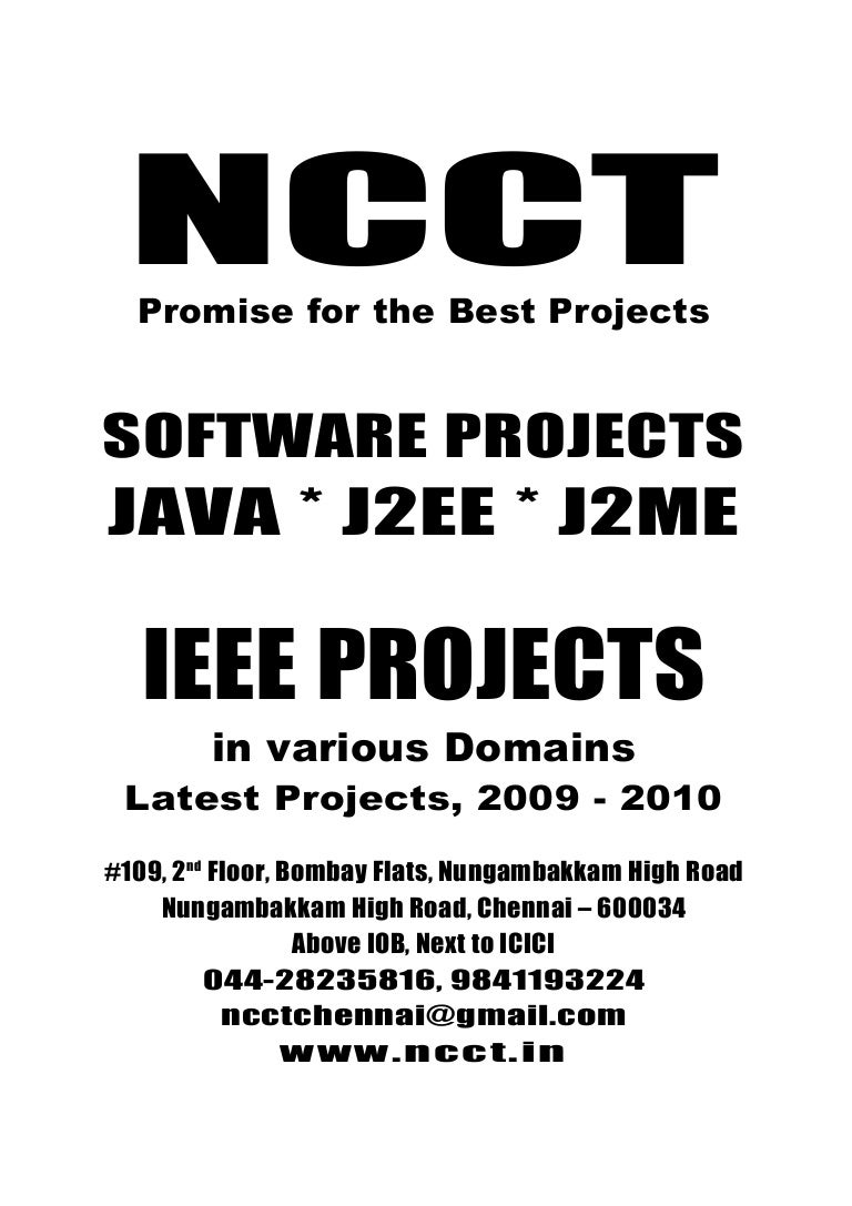 Java Projects, Final Year Projects